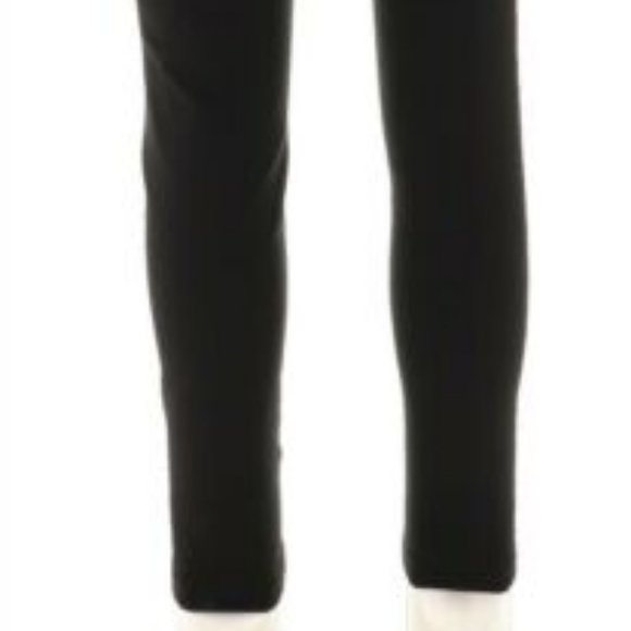 NWT H HALSTON‎ EMBOSSED FAUX SUEDE ZIP LEGGINGS 2 - Picture 9 of 12